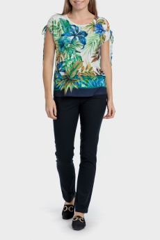 Camiseta estampado tropical