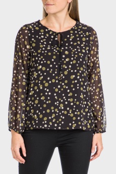 Blusa estampado topos