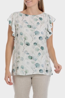 Blusa estampada hojas