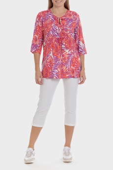 Blusa estampado tropical