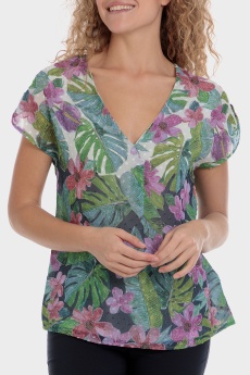 Blusa estampada flores