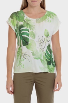 Camiseta estampado tropical