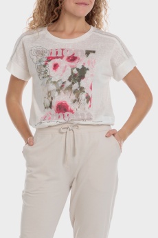 Camiseta estampado flores