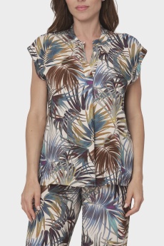 Blusa estampado tropical